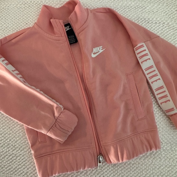 Nike Pink Coral Full-Zip Jacket Track Warm Up Style 18mo - Picture 1 of 5
